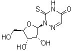 structure of CAS# 27089-56-1, 2-Thio-6-azauridine;1-beta-D-Ribofuranosyl-2-thio-6-azauracil