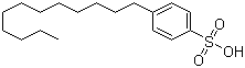 Dodecylbenzenesulphonic acid molecular structure (CAS 27176-87-0)