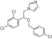 structure of CAS# 27220-47-9, Econazole;1-[2-[(4-Chlorophenyl)methoxy]-2-(2,4-dichlorophenyl)ethyl]-1H-imidazole