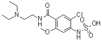 N-[2-Chloro-4-[[[2-(diethylamino)ethyl]amino]carbonyl]-5-methoxyphenyl]sulfamic acid molecular structure (CAS 27260-42-0)