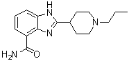 2-(1-Propyl-4-piperidinyl)-1H-benzimidazole-4-carboxamide molecular structure (CAS 272769-49-0)