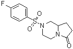 2-[(4-氟苯基)磺酰基]六氢吡咯并[1,2-a]吡嗪-6(2H)-酮分子结构 (CAS 272786-64-8)