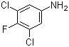 结构式 CAS# 2729-34-2, 3,5-二氯-4-氟苯胺