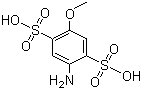 4-Methoxyaniline-2,5-disulfonic acid molecular structure (CAS 27327-48-6)