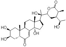 前杯苋甾酮分子结构 (CAS 27335-85-9)