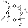 1,3,5,7-四乙烯基-1,3,5,7-四甲基环四硅氧烷分子结构 (CAS 27342-69-4)
