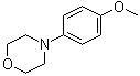 structure of CAS# 27347-14-4, 4-(4-Methoxyphenyl)morpholine;4-(Morpholino)anisole; N-(4-Methoxyphenyl)morpholine; NSC 686502
