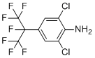 2,6-Dichloro-4-(1,1,1,2,3,3,3-heptafluoropropan-2-yl)aniline molecular structure (CAS 273735-64-1)