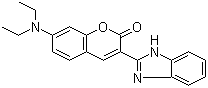结构式 CAS# 27425-55-4, 香豆素 7; 3-(2-苯并咪唑基)-7-二乙基氨基香豆素