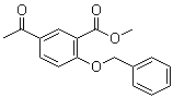 Methyl 5-acetyl-2-(phenylmethoxy)benzoate molecular structure (CAS 27475-09-8)