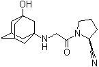 结构式 CAS# 274901-16-5, 维达列汀; 维他列汀; (-)-(2S)-1-[[(3-羟基三环[3.3.1.1(3,7)]癸烷-1-基)氨基]乙酰基]吡咯烷-2-甲腈