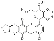 结构式 CAS# 2749293-95-4, 恩格列淨-D4
