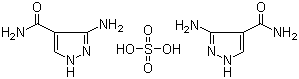 3-Amino-4-pyrazolecarboxamide hemisulfate molecular structure (CAS 27511-79-1)
