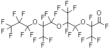 结构式 CAS# 27639-98-1, 全氟(2,5,8-三甲基-3,6,9-三氧杂十二烷酰氟)