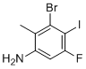 3-Bromo-5-fluoro-4-iodo-2-methyl-aniline molecular structure (CAS 2765413-92-9)