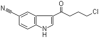 3-(4-Chloro-1-oxobutyl)-1H-indole-5-carbonitrile molecular structure (CAS 276863-95-7)