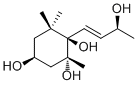 Megastigm-7-ene-3,5,6,9-tetraol molecular structure (CAS 276870-26-9)