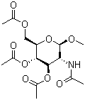 Methyl 2-acetamido-3,4,6-tri-O-acetyl-2-deoxy-beta-D-glucopyranoside molecular structure (CAS 2771-48-4)