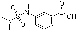 structure of CAS# 277295-50-8, 3-((Dimethylaminosulfonyl)amino)benzeneboronic acid;[3-(N,N-Dimethylsulfamoylamino)phenyl]boronic acid; [3-[(Dimethylsulfamoyl)amino]phenyl]boronic acid