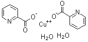 Bis(2-pyridinecarboxylato)copper dihydrate molecular structure (CAS 27744-35-0)