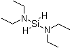structure of CAS# 27804-64-4, Bis(diethylamino)silane;Bisdiethylaminosilane