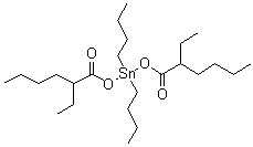 structure of CAS# 2781-10-4, Dibutyltin di(2-ethylhexanoate);Fascat 4208; NSC 73733; Neostann U 8