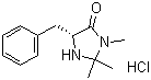 (5S)-(-)-2,2,3-Trimethyl-5-benzyl-4-imidazolidinone monohydrochloride molecular structure (CAS 278173-23-2)