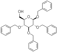 Phenylmethyl 2,3,4-tris-O-(phenylmethyl)-beta-D-glucopyranoside molecular structure (CAS 27851-29-2)