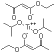 二异丙氧二(乙氧乙酰乙酰)合酞分子结构 (CAS 27858-32-8)
