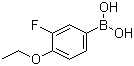 structure of CAS# 279263-10-4, 4-Ethoxy-3-fluorophenylboronic acid