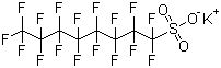 全氟辛基磺酸钾分子结构 (CAS 2795-39-3)