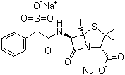 磺苄西林钠分子结构 (CAS 28002-18-8)