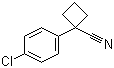 1-(4-氯苯基)-1-氰基环丁烷分子结构 (CAS 28049-61-8)