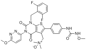 Relugolix N-Oxide molecular structure (CAS 2814571-34-9)