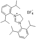 1,3-Bis(2,6-diisopropylphenyl)-4,5-dihydroimidazolium tetrafluoroborate molecular structure (CAS 282109-83-5)