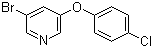 结构式 CAS# 28232-66-8, 3-溴-5-(4-氯苯氧基)吡啶