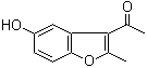 2-甲基-3-乙酰基-5-羟基苯并呋喃分子结构 (CAS 28241-99-8)