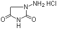 1-氨基海因盐酸盐分子结构 (CAS 2827-56-7)