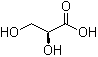 structure of CAS# 28305-26-2, L-Glyceric acid;(S)-2,3-Dihydroxypropanoic acid