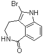 2-溴-1,3,4,5-四氢-6H-吡咯并[4,3,2-ef][2]苯并氮杂卓-6-酮分子结构 (CAS 283173-72-8)