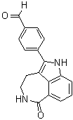 4-(3,4,5,6-Tetrahydro-6-oxo-1H-azepino[5,4,3-cd]indol-2-yl)benzaldehyde molecular structure (CAS 283173-74-0)