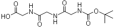 structure of CAS# 28320-73-2, N-[N-[N-[(tert-Butoxyl)carbonyl]glycyl]glycyl]glycine;N-[N-(N-Carboxyglycyl)glycyl]glycine N-tert-butyl ester; BOC-GLY-GLY-GLY-OH
