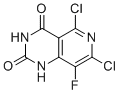 structure of CAS# 2836267-80-0, 5,7-Dichloro-8-fluoro-1H-pyrido[4,3-D]pyrimidine-2,4-dione