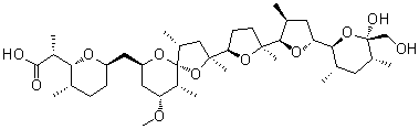 Nigericin molecular structure (CAS 28380-24-7)