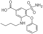 Bumetanide molecular structure (CAS 28395-03-1)