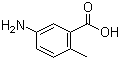 5-氨基-2-甲基苯甲酸分子结构 (CAS 2840-04-2)