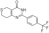 结构式 CAS# 284028-89-3, XAV 939; 3,5,7,8-四氢-2-[4-(三氟甲基)苯基]-4H-噻喃并[4,3-d]嘧啶-4-酮