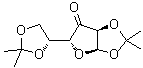 结构式 CAS# 2847-00-9, 1,2:5,6-二-O-异亚丙基-alpha-D-呋喃核己-3-酮糖