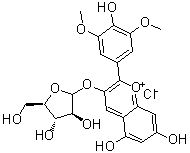 Malvidin arabinoside molecular structure (CAS 28500-04-1)
