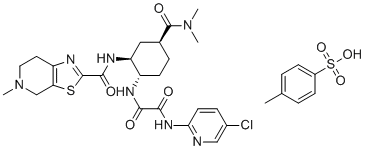 Edoxaban (SSS)-Isomer Tosylate molecular structure (CAS 2852734-44-0)